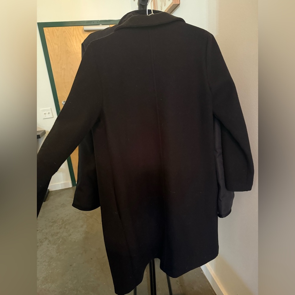 Zara Lapel Coat- Black Medium - Picture 3 of 7